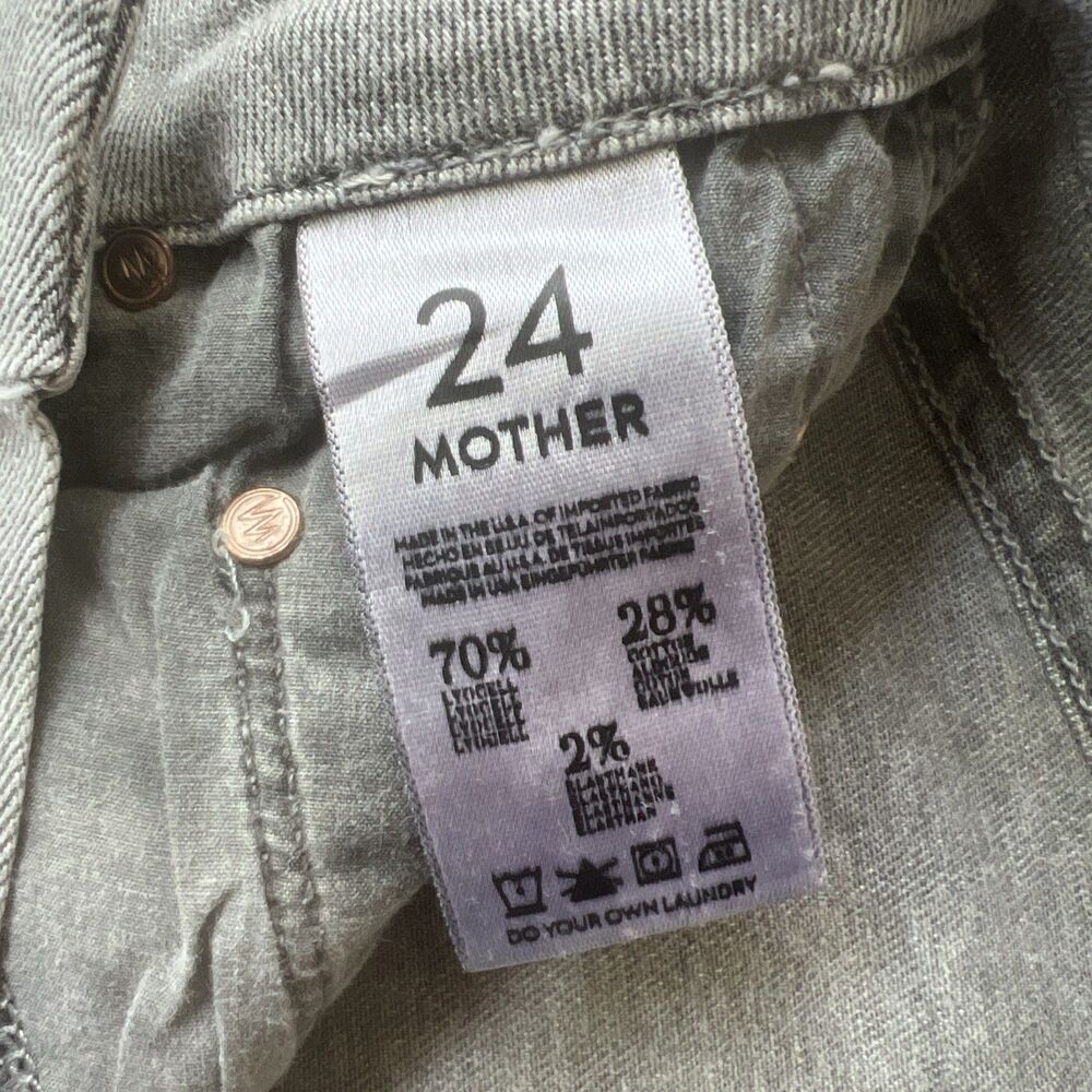 MOTHER Jeans The Looker Pop! Jeans Women's Size 24x31 Battleground Gray Skinny - Picture 5 of 9